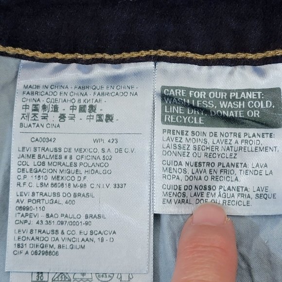 Levi's 711 Skinny Jeans Dark Wash Size 31 - Picture 13 of 14